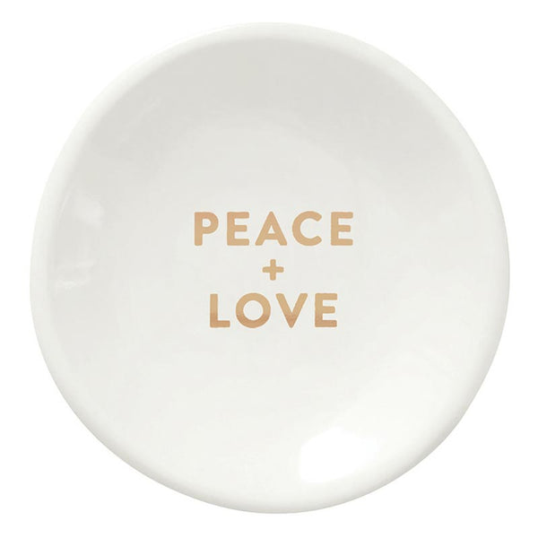 Peace Earrings & Ring Dish