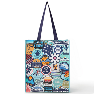 Sticker Pattern Small Tote