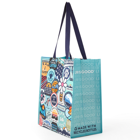 Sticker Pattern Small Tote