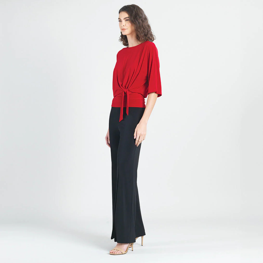 Red Side Tie Top