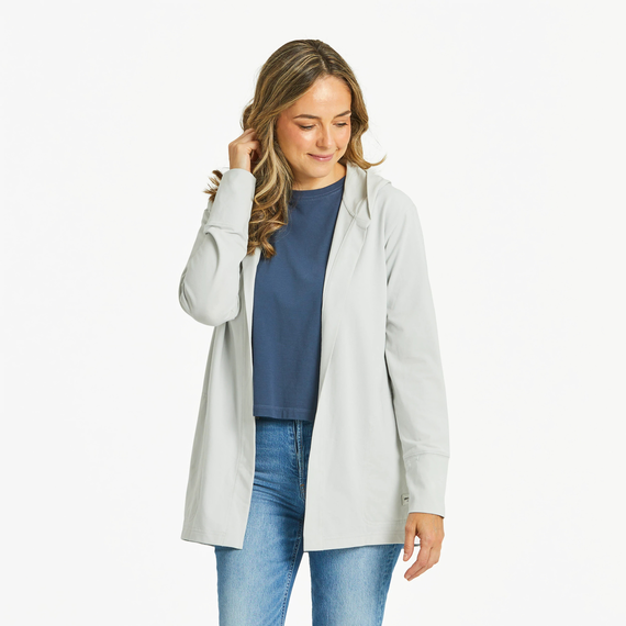 Flex Cardigan Fog Gray