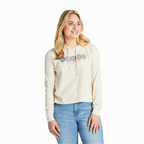 Peace Daisy Boxy Hoodie