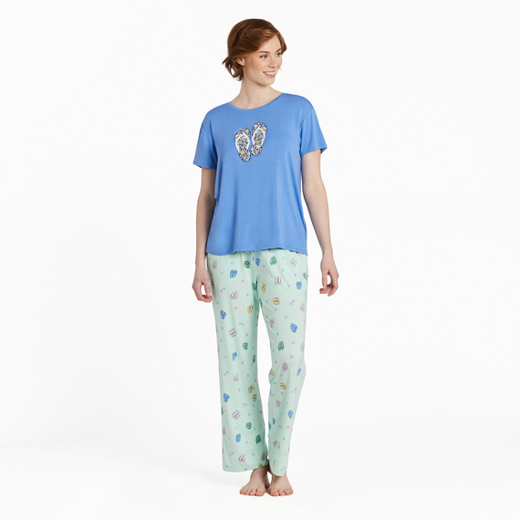 Flip Flop Daisy Sleep Pants