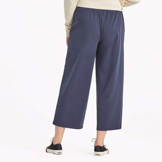 Flex Crop Pant Ink Blue