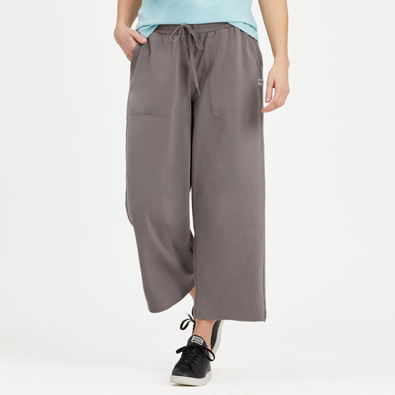 Flex Crop Pant Slate Grey