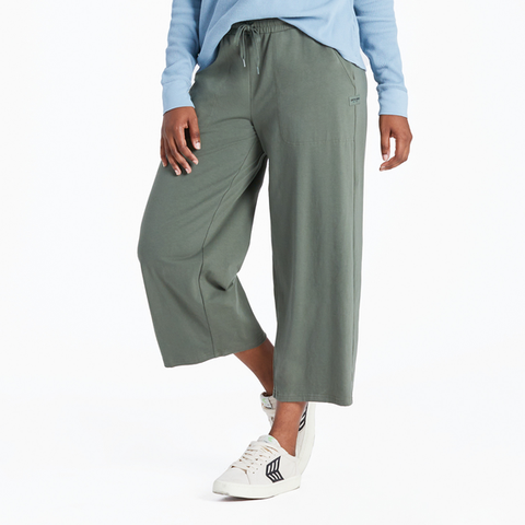 Flex Crop Pant Moss Green