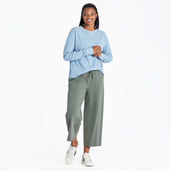 Flex Crop Pant Moss Green