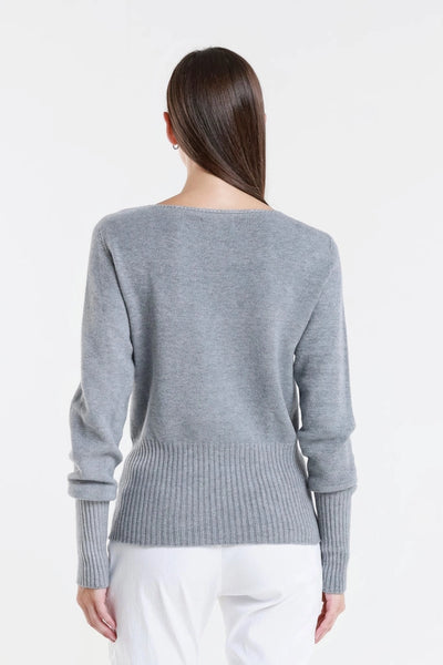 Monica Ribbed Sweater Slate