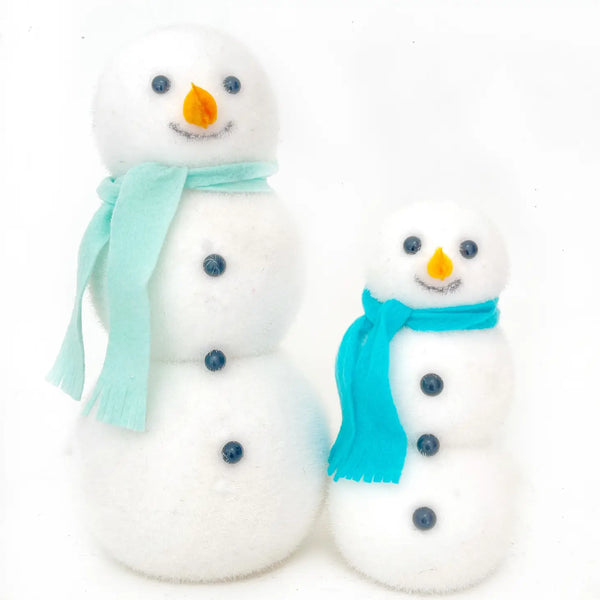 Flocked Snowman Mint