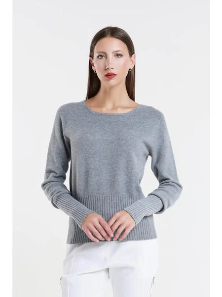 Monica Ribbed Sweater Slate