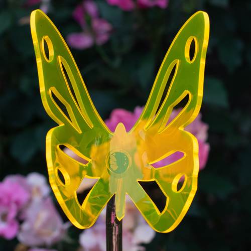 Yellow Butterfly Garden Stake