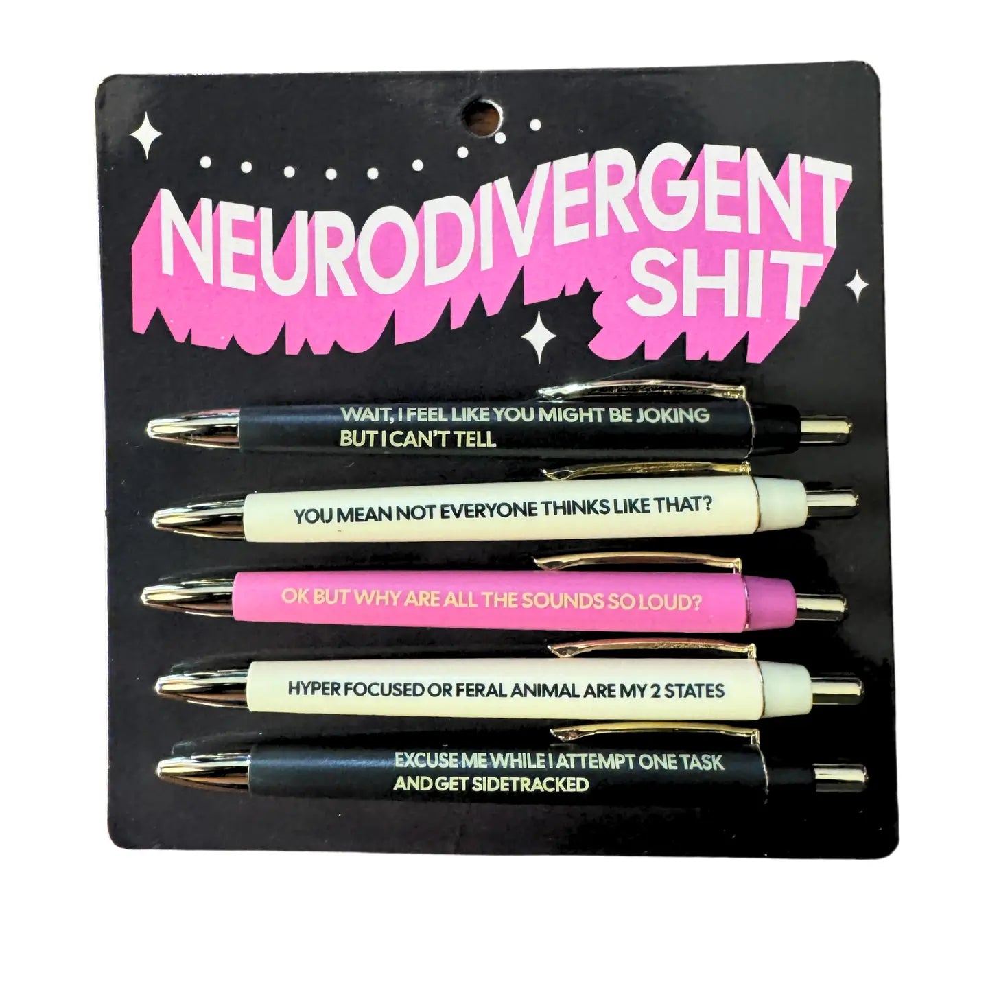 Neurodivergent Shit Pen Set