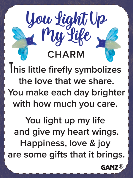 You Light Up My Life Charm