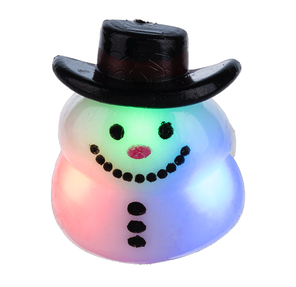 Flashing Snowman Ring