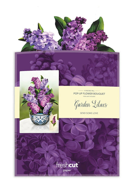 Garden Lilacs Pop Up Card