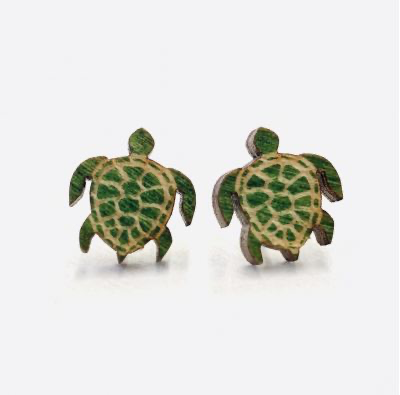 Sea Turtle Post Earrings