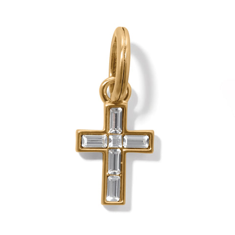 Golden Ray Cross Charm