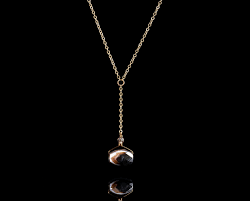 Black Agate Y Necklace