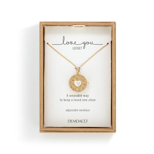 Love You Locket Necklace