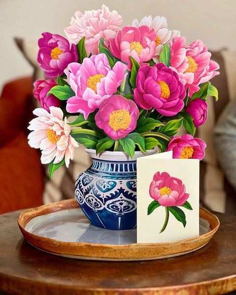 Peony Paradise Pop Up Card