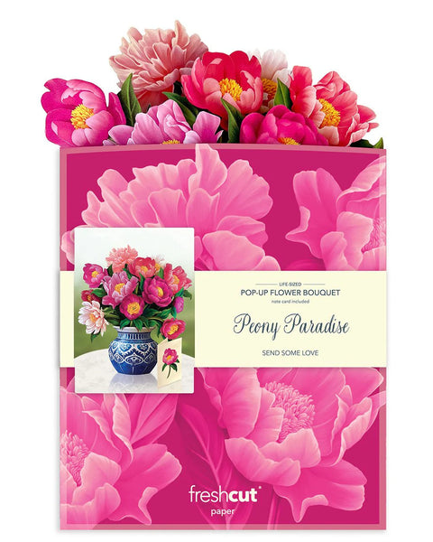 Peony Paradise Pop Up Card