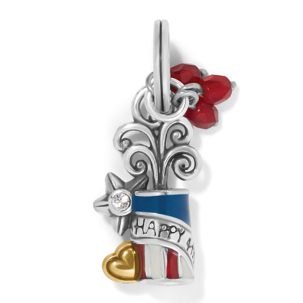 Firecracker Charm Silver