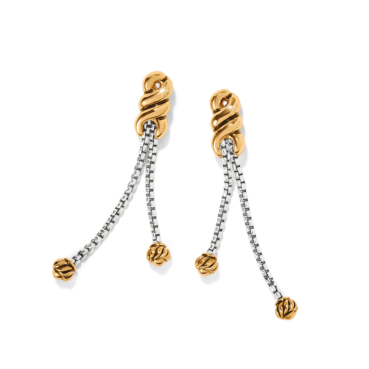 Interlok Twist 2 Tone Earrings