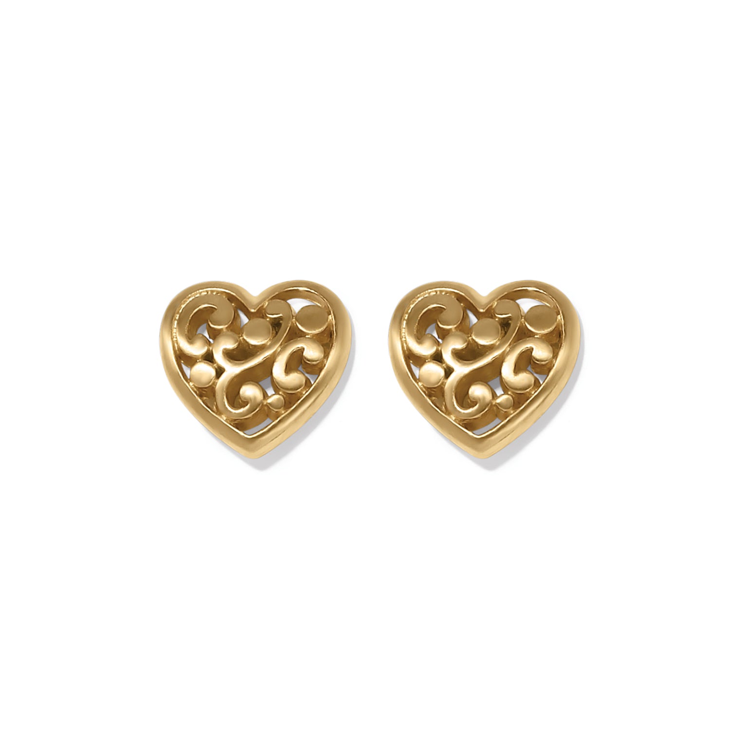 Contempo Heart Gold Earrings