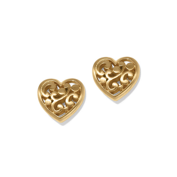 Contempo Heart Gold Earrings