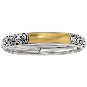 Catania Gold Hinged Bangle