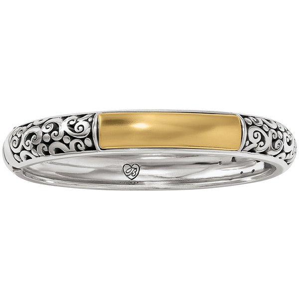 Catania Gold Hinged Bangle