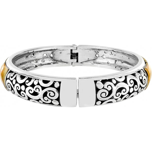 Catania Gold Hinged Bangle