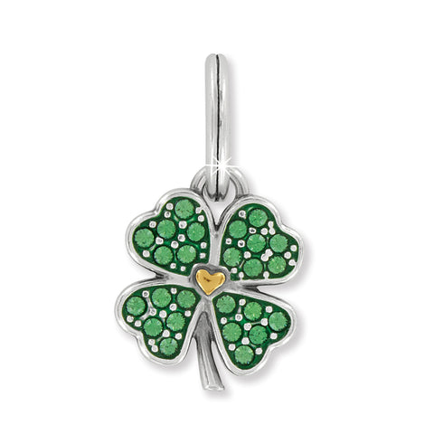 Heart Leaf Clover Charm