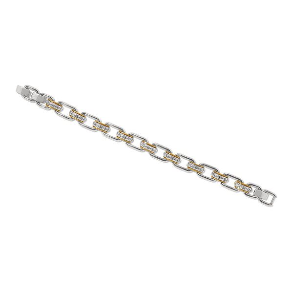 Mosaic 2 Tone Link Bracelet