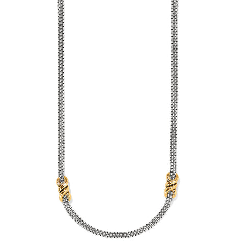 Interlok Twist 2 Tone Necklace