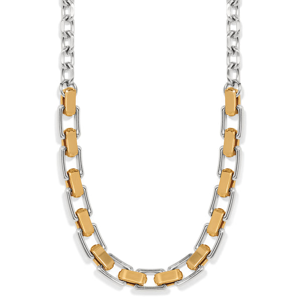 Mosaic Two Tone Links Necklace