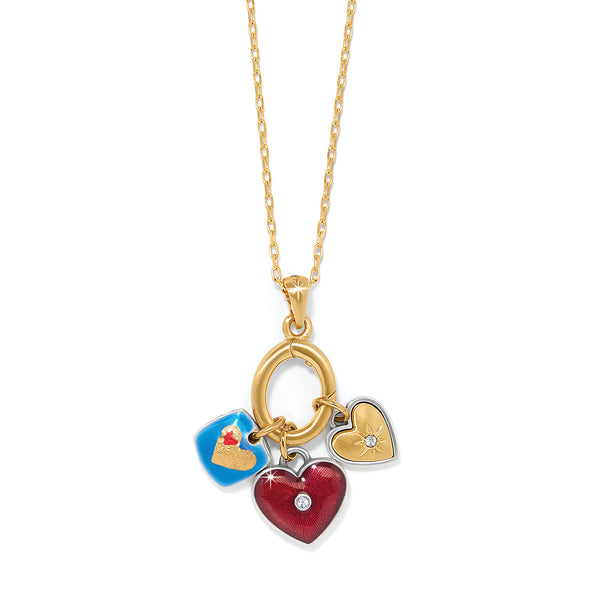 One Heart Color Short Necklace