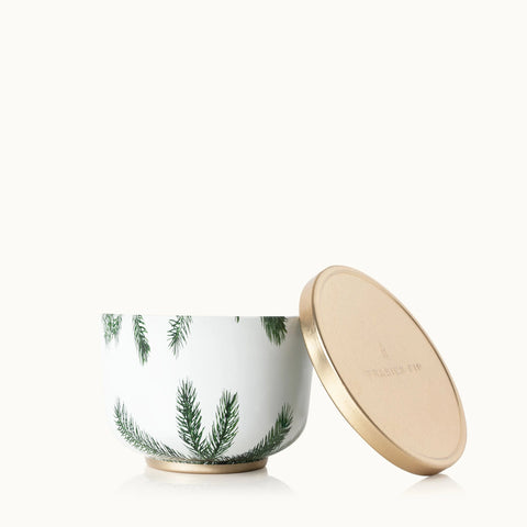 Frasier Fir Tin Candle Gold