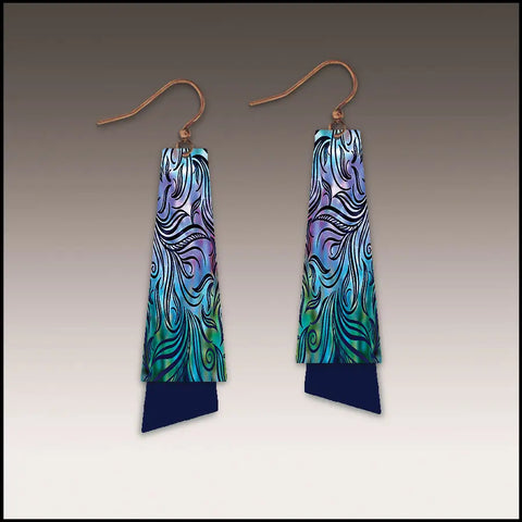 Blue Swirl Earrings