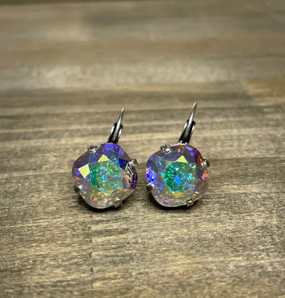 NWOT PLUNDER Drop Earrings Aurora Borealis Pierced | eBay