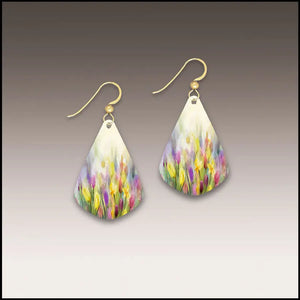 Lavender Petal Earrings