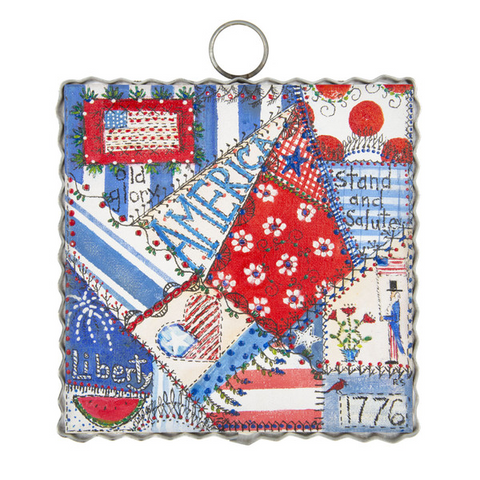 Patriotic Quilt Print