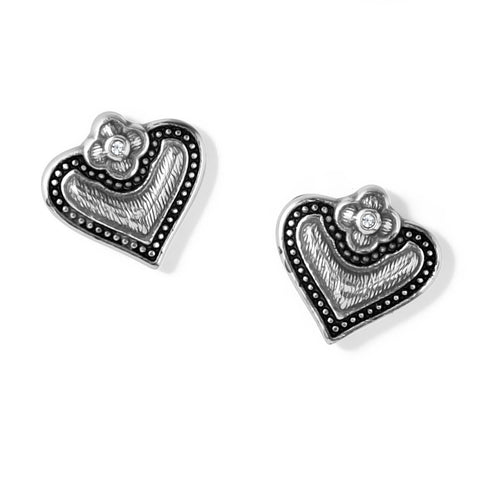 Luna Heart Post Earrings